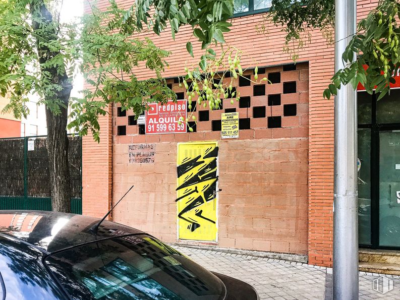 Retail for rent at Avenida Carabanchel Alto, 37, Carabanchel, Madrid, 28044 with car, photograph, plant, vehicle, hood, window, light, motor vehicle, automotive lighting and green around