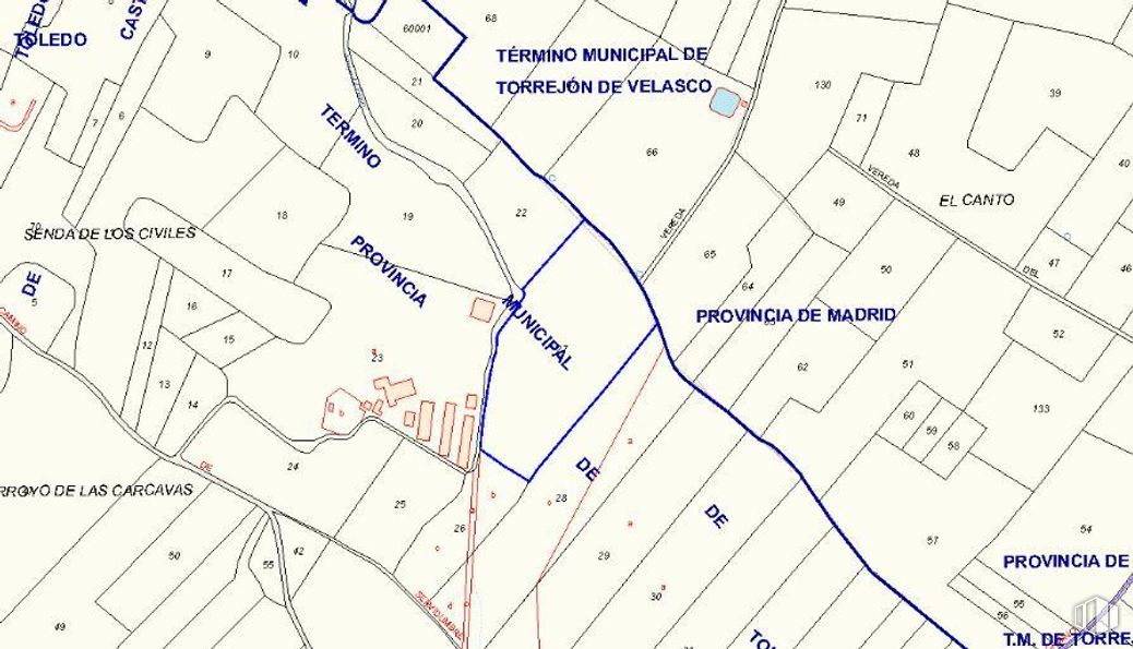 Land for sale at Polígono 7, Parcela 41, Illescas, Toledo, 45200 with map, ecoregion, slope, world, font, rectangle, parallel, urban design, pattern and circle around