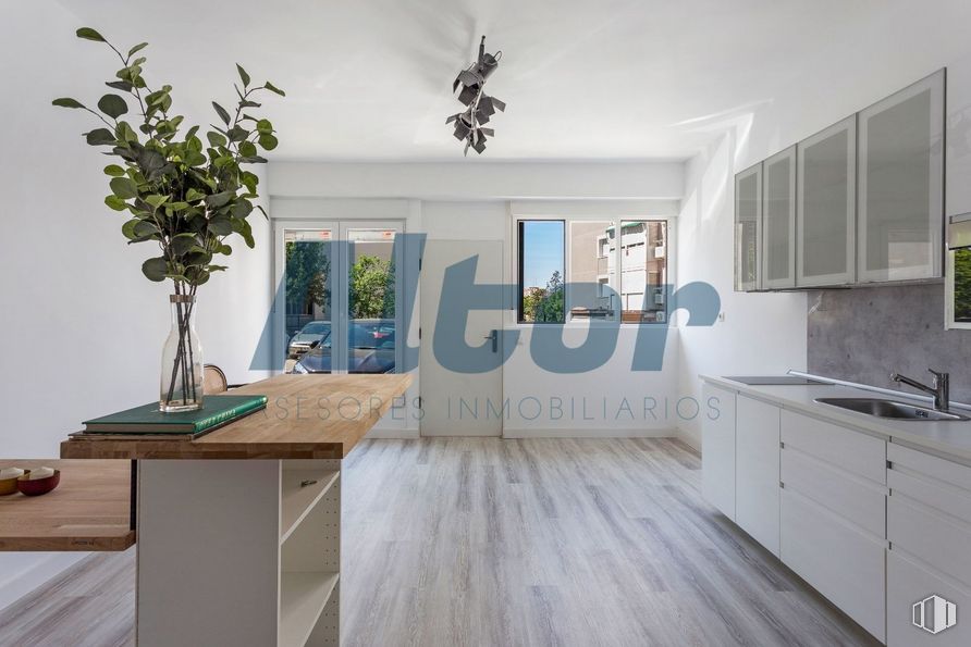 Local en venta en Calle Arzúa, Hortaleza, Madrid, 28033 con planta de interior, ebanistería, mesa, propiedad, fregadero, mueble, fregadero, encimera, grifo y planta alrededor