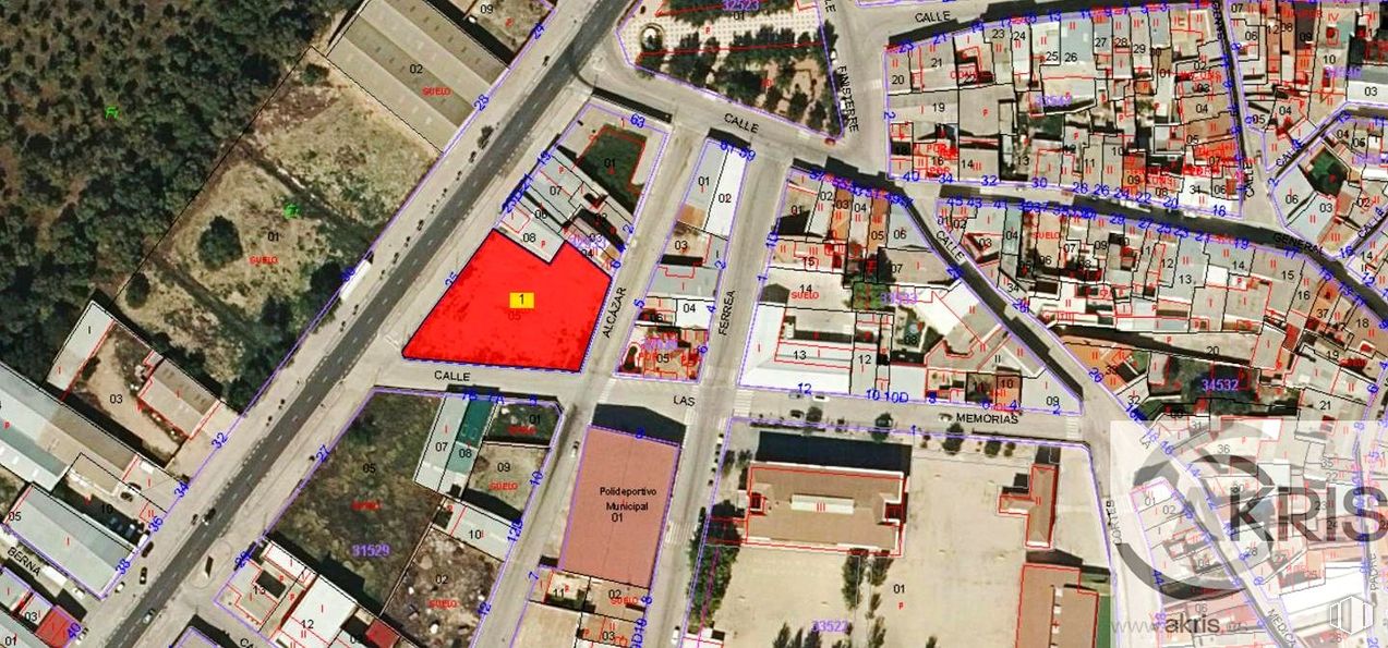 Land for sale at Calle Memorias, Miguel Esteban, Toledo, 45830 with property, building, urban design, plant, neighbourhood, residential area, landscape, thoroughfare, real estate and road around