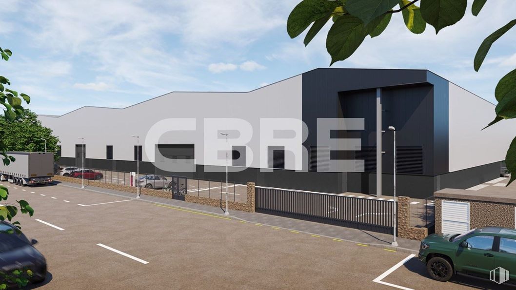 Industrial for rent at IB-2 Logistic Park, Cabanillas del Campo, Guadalajara, 19171 with car, property, cloud, sky, building, shade, urban design, asphalt, residential area and facade around