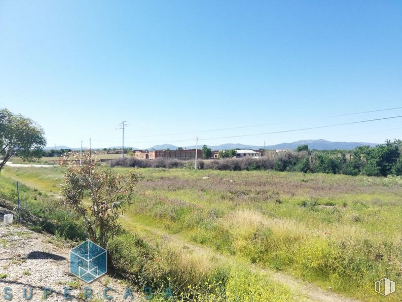 Land for sale at Calle Don Clemente, San Martín de Montalbán, Toledo, 45165 with sky, plant, cloud, tree, natural landscape, land lot, overhead power line, electricity, grass and plain around