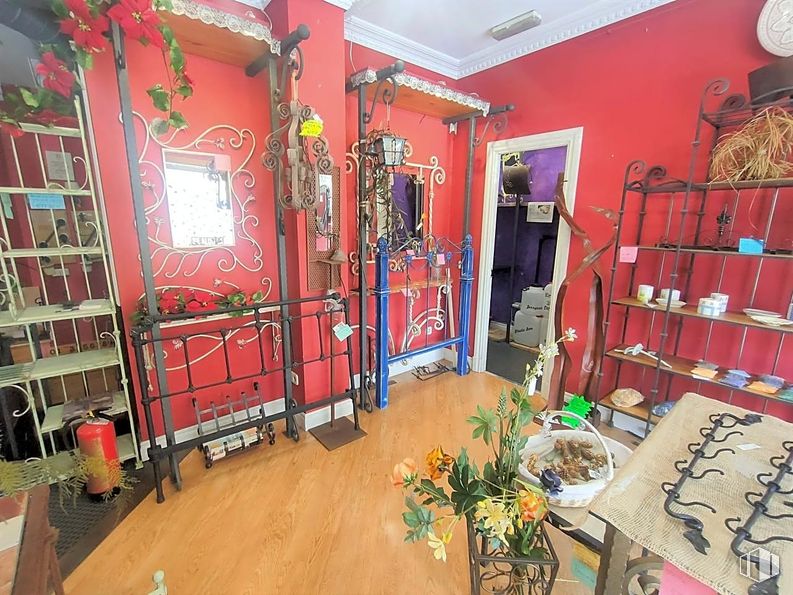 Retail for rent at Calle Nuestra Señora de Valverde, 47, Fuencarral - El Pardo, Madrid, 28034 with houseplant, furniture, property, plant, building, interior design, textile, architecture, picture frame and decoration around