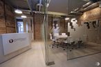 Office for rent at Calle Fernando VI, 17, Centro, Madrid, 28004 with light fixture, table, chair, building, interior design, lighting, flooring, floor, mirror, wall and automotive design around