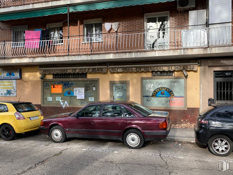 Local en venta en Calle Arriaga, 19, Ciudad Lineal, Madrid, 28017 con rueda, coche, neumático, ventana, luz de estacionamiento automotriz, vehículo terrestre, vehículo, luz de posición lateral automotriz, edificio y iluminación automotriz alrededor