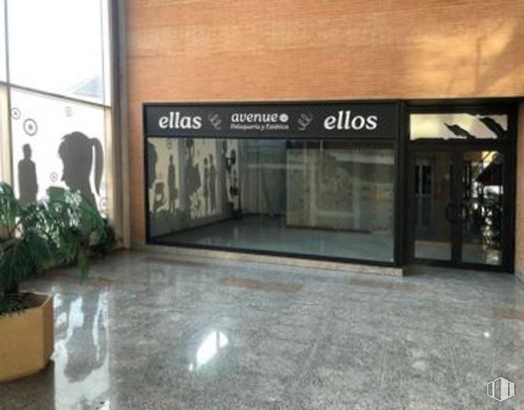 Local en alquiler y venta en Centro Comercial El Palacio, Carretera Majadahonda, 50, Boadilla del Monte, Madrid, 28660 con maceta, puerta, ventana, planta de interior, accesorio, planta, edificio, suelos, suelo y madera alrededor