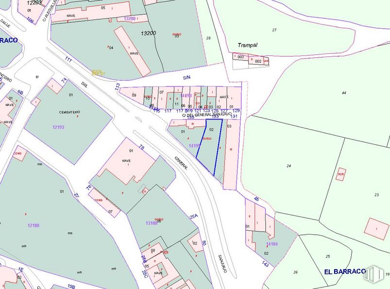 Land for sale at Calle Real de Abajo, 133, El Barraco, Ávila, 05110 with ecoregion, map, infrastructure, world, land lot, urban design, font, line, parallel and atlas around