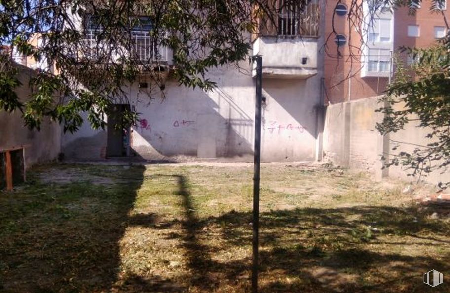 Local en venta en Calle Sierra Gador, 5, Villa de Vallecas, Madrid, 28031 con edificio, planta, ventana, rama, lote de tierra, árbol, superficie de carretera, barrio, hierba y ramita alrededor