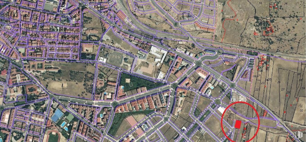 Land for sale at Calle Tornadizos, Ávila, 05196 with ecoregion, map, infrastructure, land lot, urban design, neighbourhood, residential area, landscape, city and metropolitan area around