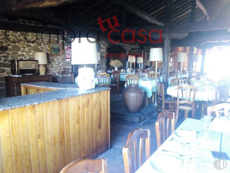 Retail for sale at Carretera Soria, Torrecaballeros, Segovia, 40160 with lighting, table top, tableware, table, drinkware, barware, barrel, chair, wine glass and dishware around