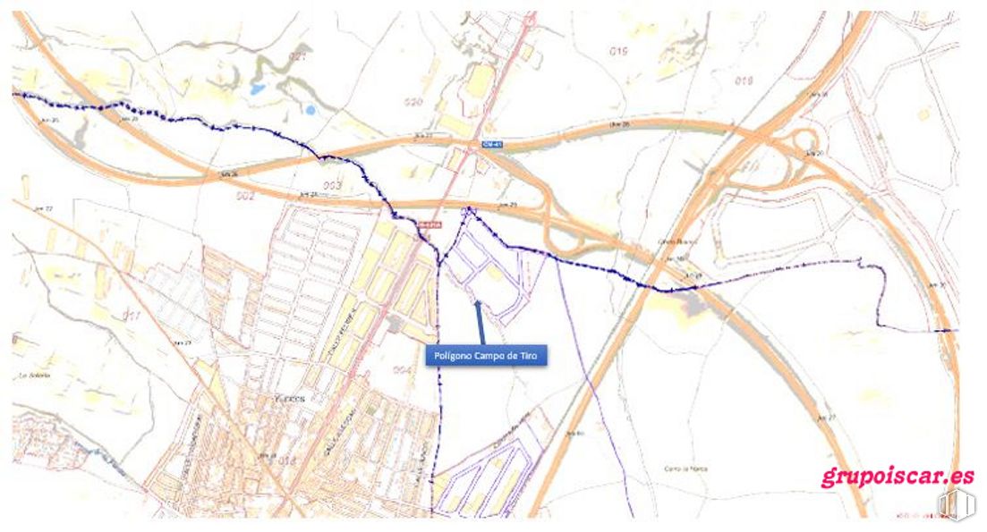 Suelo en venta en Polígono Campo de Tiro, 1, Numancia de la Sagra, Toledo, 45230 con ecorregión, mapa, mundo, diseño urbano, pendiente, atlas, paralelo, fuente, planta terrestre y plan alrededor