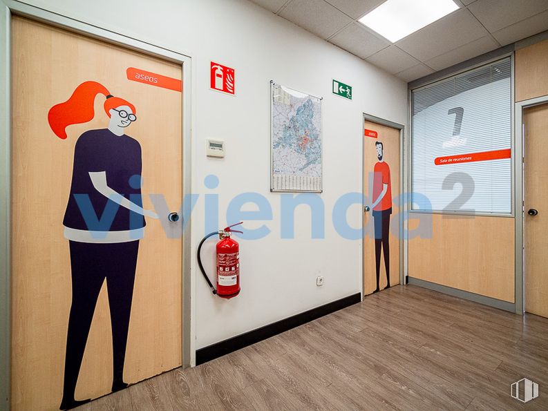 Industrial for rent at Zona Valdefuentes, Hortaleza, Madrid, 28033 with top, interior design, art, wall, flooring, wall sticker, font, paint, event and building around