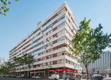 Office for rent at Calle Orense, 26, Tetuán, Madrid, 28020 with building, sky, skyscraper, wheel, infrastructure, tree, tower block, urban design, car and condominium around