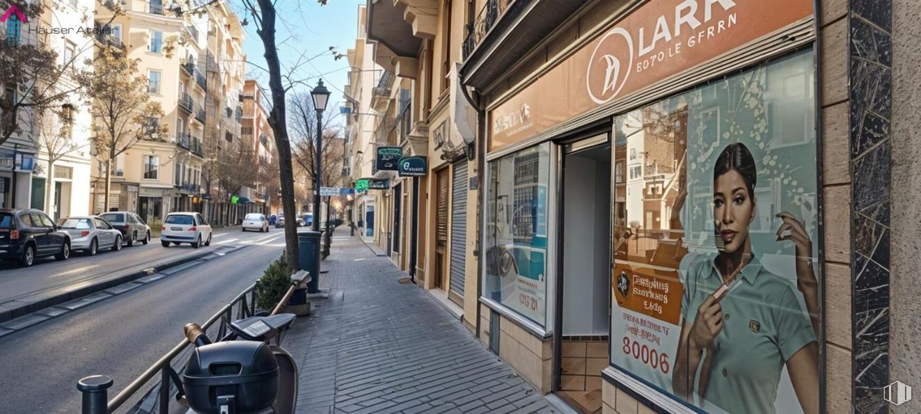 Retail for rent at Zona Arapiles, Chamberí, Madrid, 28015 with person, top, clothing, building, street, sidewalk, advertising and mixed-use around