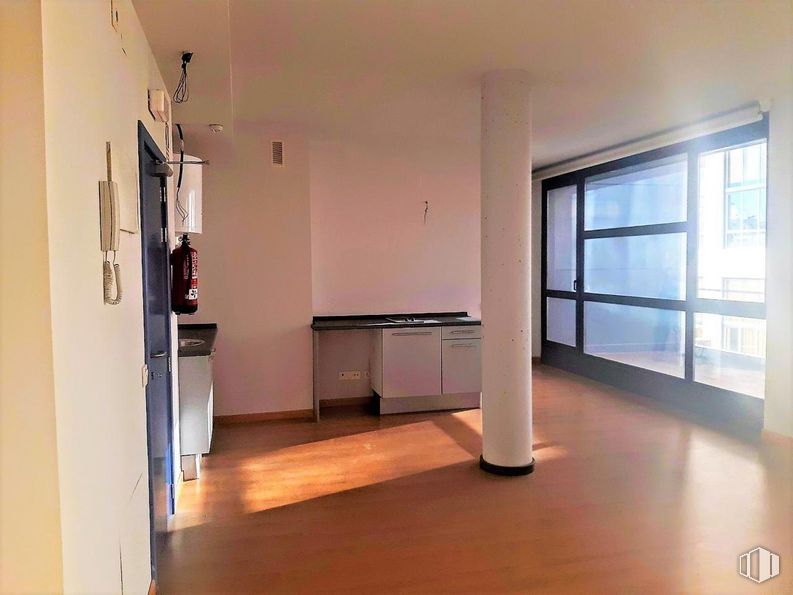 Oficina en alquiler y venta en Calle Albasanz, San Blas - Canillejas, Madrid, 28037 con ebanistería, ventana, pasillo, madera, suelo, accesorio, piso, planta de interior, edificio y madera alrededor