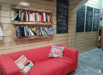 Retail for rent at Calle Ruda, Centro, Madrid, 28005 with couch, throw pillow, pillow, bookcase, furniture, interior design, shelving, shelf, flooring and floor around