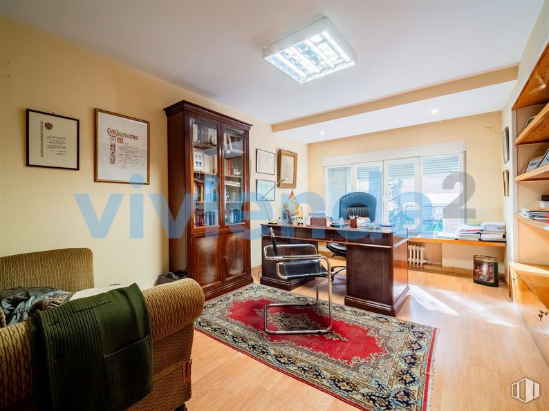 Oficina en venta en Calle Félix Boix, Chamartín, Madrid, 28036 con silla, mueble, alumbrado, marco, mesa, azure, edificio, madera, sofá y confort alrededor