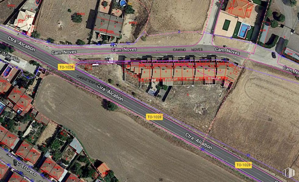 Land for sale at Casco urbano, Santa Olalla, Toledo, 45530 with urban design, mode of transport, asphalt, land lot, world, map, thoroughfare, public space, road and landscape around