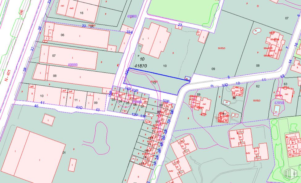 Land for sale at Calle Eneldo, Olías del Rey, Toledo, 45280 with property, map, ecoregion, infrastructure, land lot, urban design, world, architecture, neighbourhood and line around