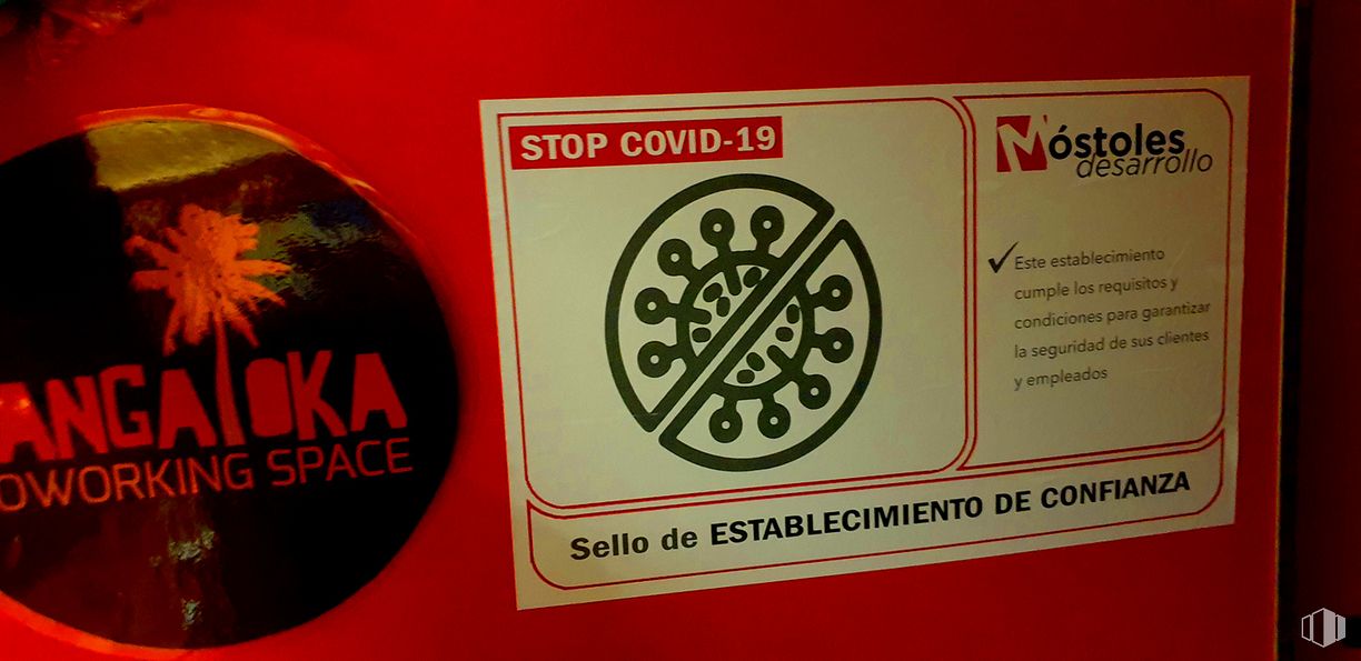 Oficina en alquiler en Plaza del Sol, 31, Móstoles, Madrid, 28938 con disco de vinilo, tipografía, circulo, señalización, etiqueta, marca, logo, gráficos y símbolo alrededor