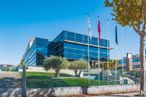 Office for rent at Edificio Adelfa, Calle José Echegaray, 20, Las Rozas de Madrid, Madrid, 28230 with flag, sky, plant, daytime, building, urban design, architecture, tree, public space and tower block around