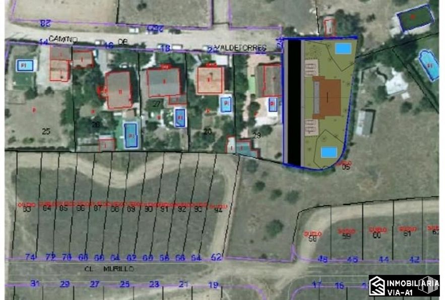 Suelo en venta en Camino Valdetorres, 24, Fuente el Saz de Jarama, Madrid, 28140 con propiedad, ecorregión, mapa, terreno, diseño urbano, fuente, captura, tecnología, planta terrestre y rectángulo alrededor