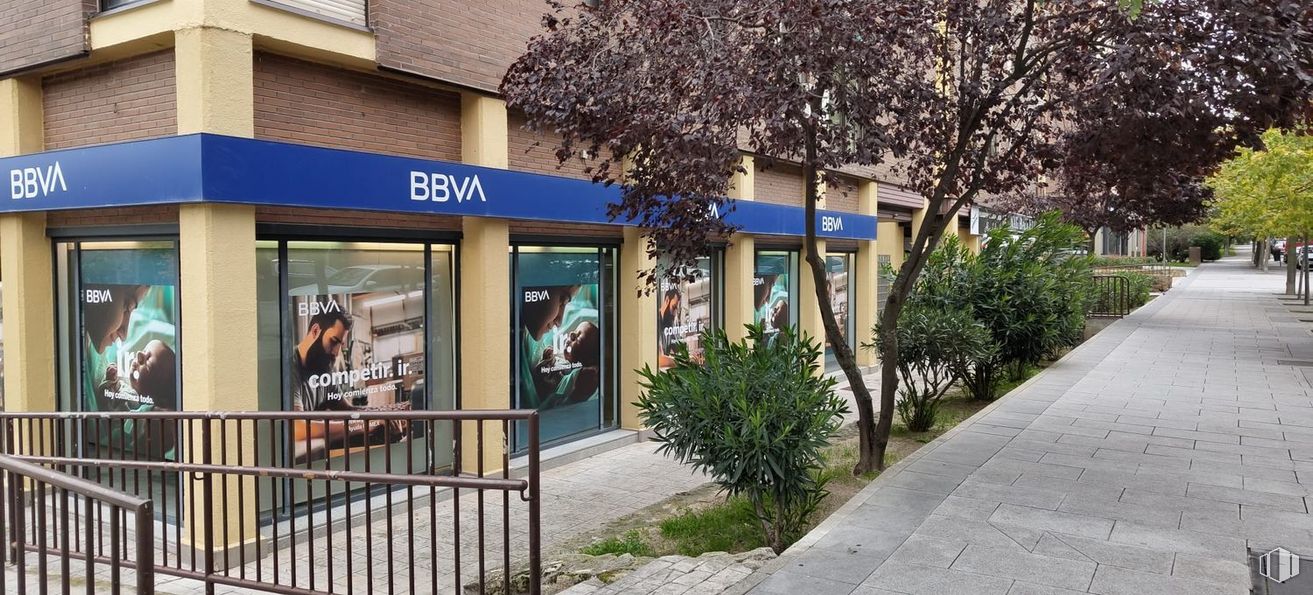 Local en alquiler y venta en Avenida Viñuelas, Tres Cantos, Madrid, 28760 con planta, edificio, propiedad, árbol, arquitectura, superficie de la carretera, barrio, sombra, pared y inmobiliario alrededor