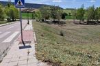 Land for sale at Calle Sueños, Tórtola de Henares, Guadalajara, 19198 with traffic sign, plant, sky, tree, infrastructure, cloud, road surface, land lot, grass and asphalt around