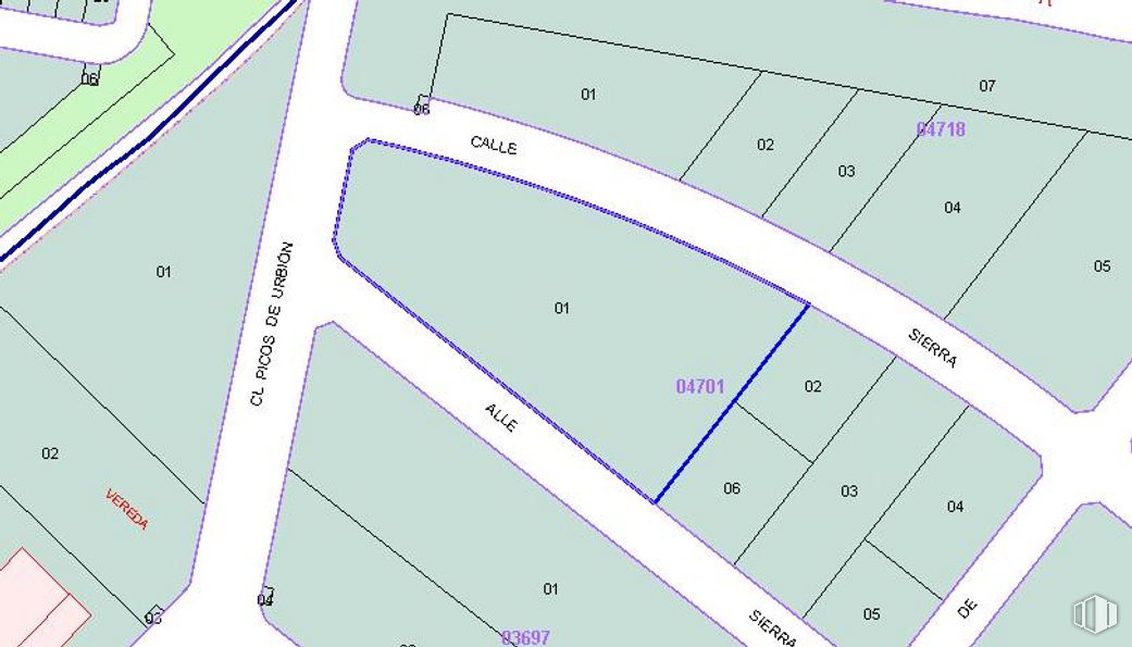 Suelo en alquiler en Calle Sierra Madroña, Illescas, Toledo, 45200 con mapa, fuente, pendiente, rectángulo, en paralelo, patrón, diseño urbano, plan, diagrama y ingeniería alrededor