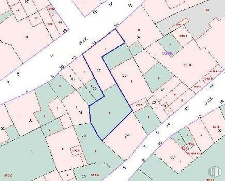 Land for sale at Calle Notariado, Pedrezuela, Madrid, 28723 with property, map, font, urban design, material property, parallel, pattern, plan, rectangle and design around