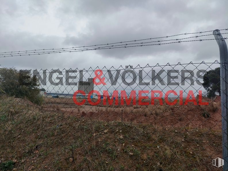 Land for sale at Avenida Cristóbal Colón, 232, Marchamalo, Guadalajara, 19180 with animal, cloud, sky, plant, fence, land lot, wire fencing, font, mesh and grass around