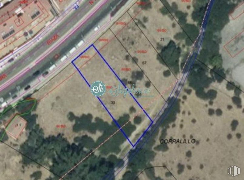 Land for sale at San Lorenzo, Segovia, 40003 with property, ecoregion, map, land lot, urban design, building, road, landscape, screenshot and city around