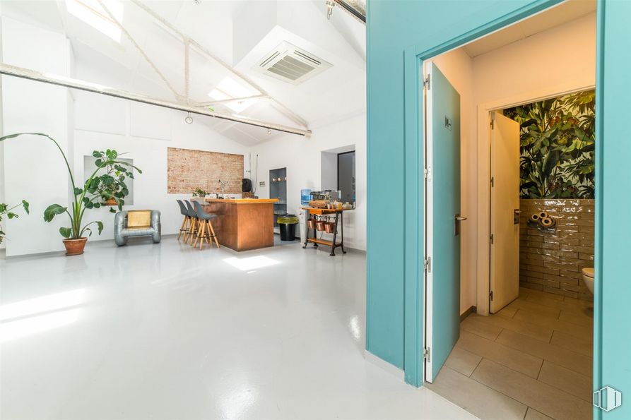 Local en alquiler en Calle Sierra de los Filabres, 24, Puente de Vallecas, Madrid, 28038 con planta, edificio, planta de interior, maceta, alumbrado, interiorismo, accesorio, suelo, suelos y inmobiliario alrededor