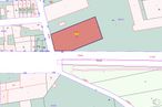 Land for sale at Avenida Príncipe Felipe de Borbón, Las Pedroñeras, Cuenca, 16660 with rectangle, slope, font, line, parallel, map, pattern, urban design, diagram and technical drawing around