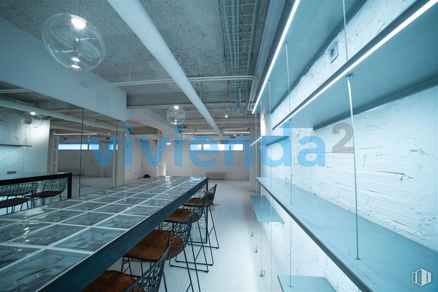 Local en venta en Calle Domenico Scarlatti, Chamberí, Madrid, 28003 con lámpara, alumbrado, suelos, suelo, techo, material compuesto, vidrio, ingeniería, transparencia y plata alrededor