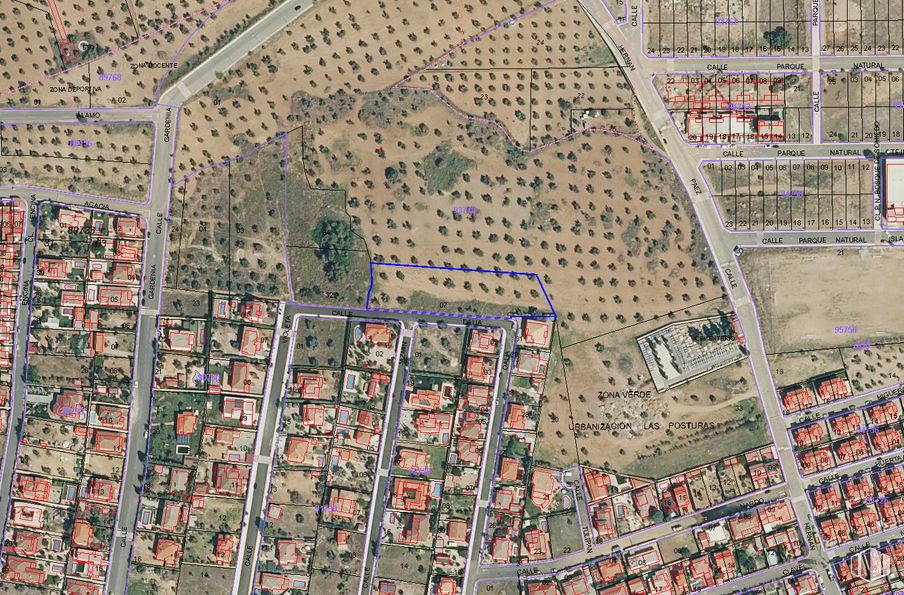 Land for sale at Calle Dalia, Argés, Toledo, 45122 with packaged goods, property, ecoregion, map, infrastructure, urban design, architecture, land lot, neighbourhood and residential area around