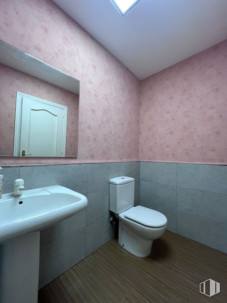 Retail for rent at Calle Cañas, 7, Ciudad Lineal, Madrid, 28016 with toilet, sink, plumbing fixture, toilet seat, bathroom, flooring, floor, plumbing, tile and pink around