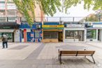 Retail for sale at Calle Puentelarra, Villa de Vallecas, Madrid, 28031 with bench, person, outdoor bench, window, building, tree, road surface, architecture, sky and urban design around