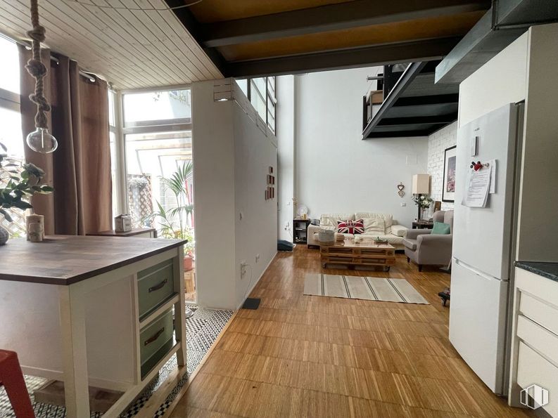 Oficina en venta en Calle Isaac Peral, Chamberí, Madrid, 28015 con ebanistería, refrigerador, propiedad, mueble, edificio, madera, interiorismo, ventana, cocina y suelo alrededor