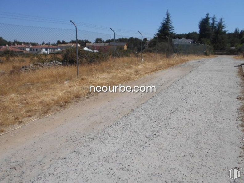 Land for sale at La Cañada, Herradón de Pinares, Ávila, 05294 with sky, ecoregion, plant, street light, natural landscape, road surface, land lot, asphalt, tree and grass around