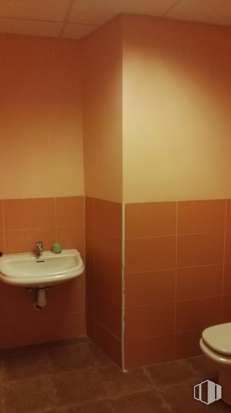 Retail for rent at Calle Victoria, Quintanar de la Orden, Toledo, 45800 with toilet, sink, brown, bathroom, wood, purple, tap, interior design, plumbing fixture and bathroom sink around