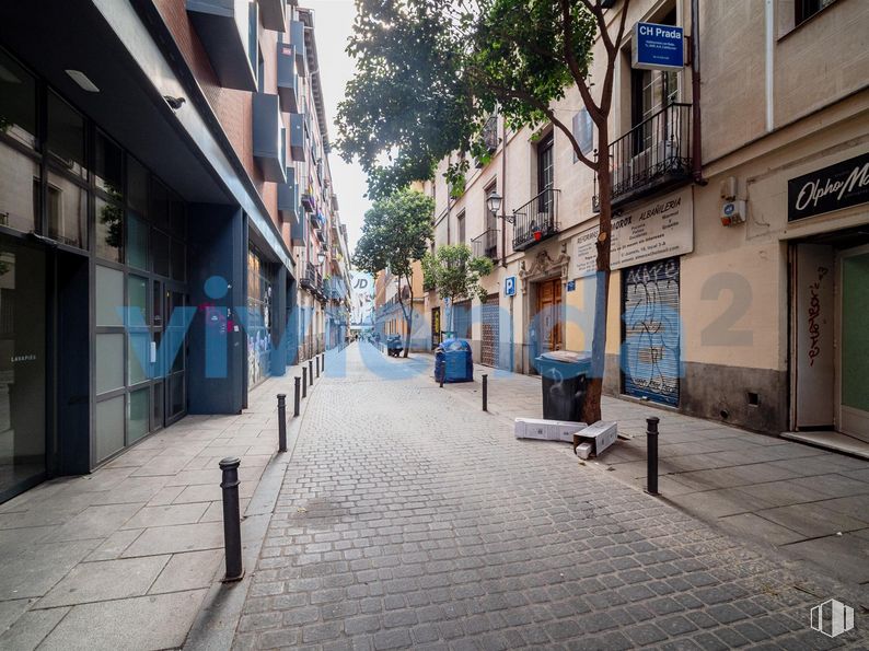 Retail for sale & for rent at Calle Juanelo, Centro, Madrid, 28012 with daytime, building, window, road surface, tree, urban design, flooring, alley, sidewalk and neighbourhood around