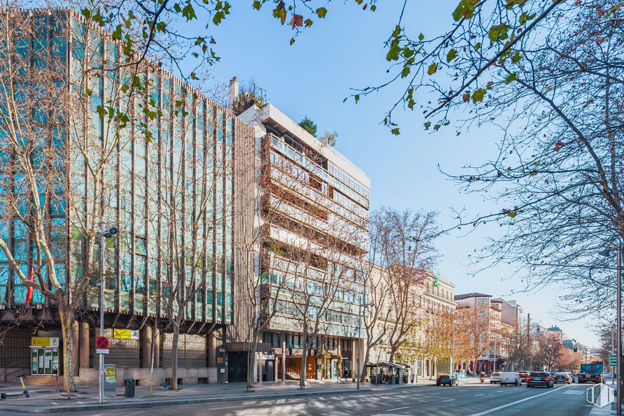 Local en alquiler en Calle Serrano, 100, Salamanca, Madrid, 28006 con edificio, cielo, infraestructura, diseño urbano, bloque de torres, condominio, árbol, zona residencial, barrio y vía alrededor