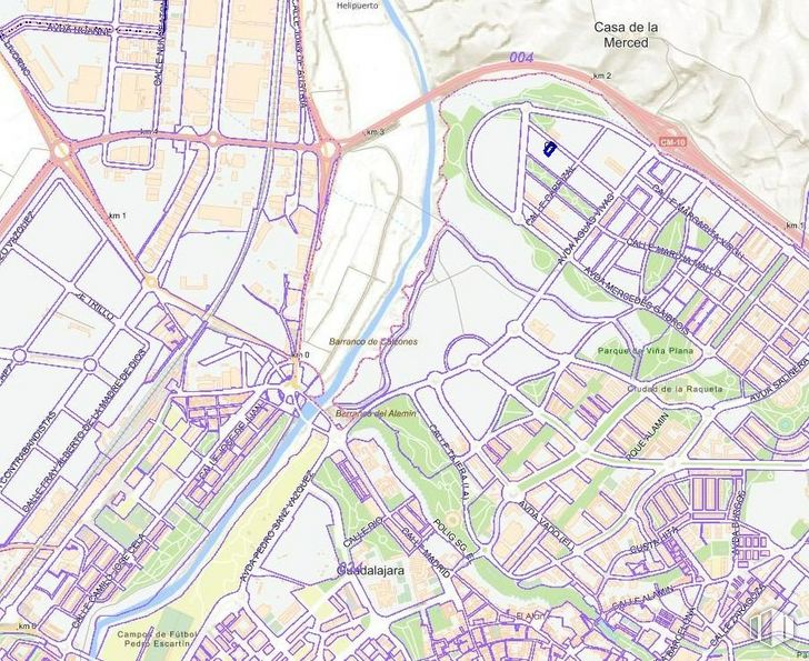 Suelo en venta en Calle Acebeda, Guadalajara, 19005 con equipaje y bolsos, ecorregión, mapa, infraestructura, diseño urbano, lote de terreno, línea, atlas, en paralelo y plan alrededor