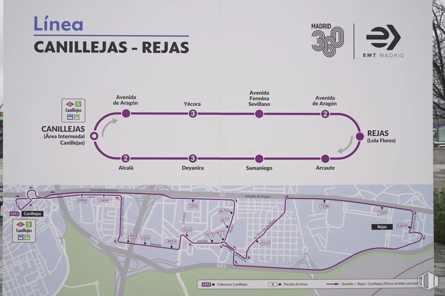 Oficina en alquiler en A2 Plaza, Calle Nanclares de Oca, 17, San Blas - Canillejas, Madrid, 28022 con mapa, planta, pendiente, rectángulo, lote de terreno, mundo, diseño urbano, línea, fuente y en paralelo alrededor