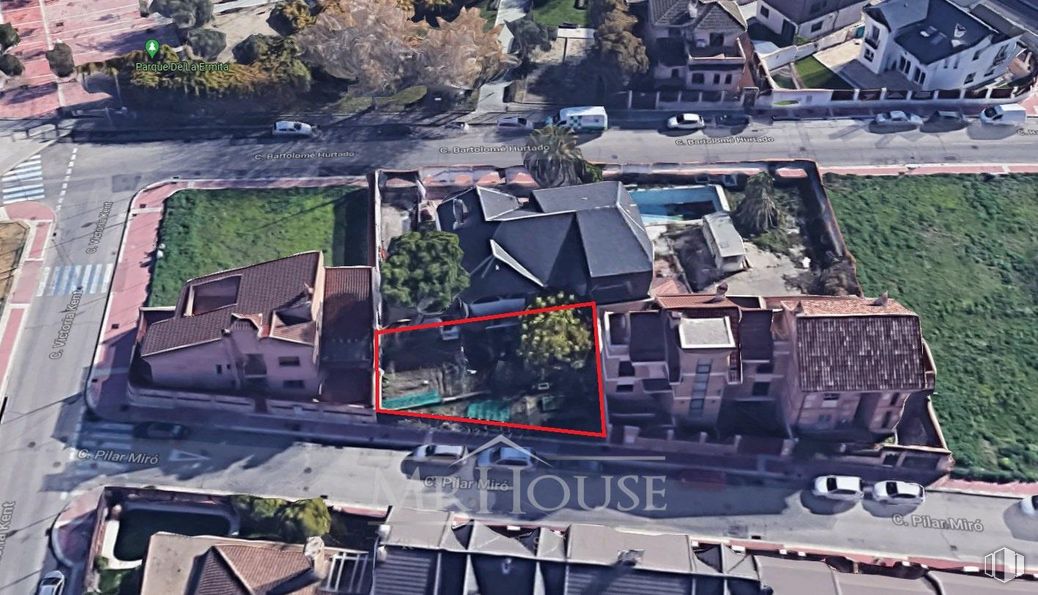 Suelo en venta en Calle Pilar Miró, 3, Parla, Madrid, 28980 con edificio, planta, lote de terreno, diseño urbano, asfalto, casa, zona residencial, paisaje, ciudad y tejado alrededor