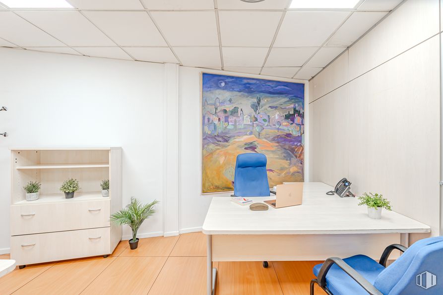 Retail for sale at Calle Núñez Morgado, Chamartín, Madrid, 28036 with desk, chair, houseplant, furniture, painting, interior design, flooring, wall, floor and table around