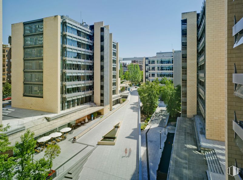 Oficina en alquiler en Calle Serrano Galvache, 56, Ciudad Lineal, Madrid, 28033 con edificio, planta, ventana, cielo, diseño urbano, bloque de pisos, condominio, bioma, barrio residencial y vecindario alrededor