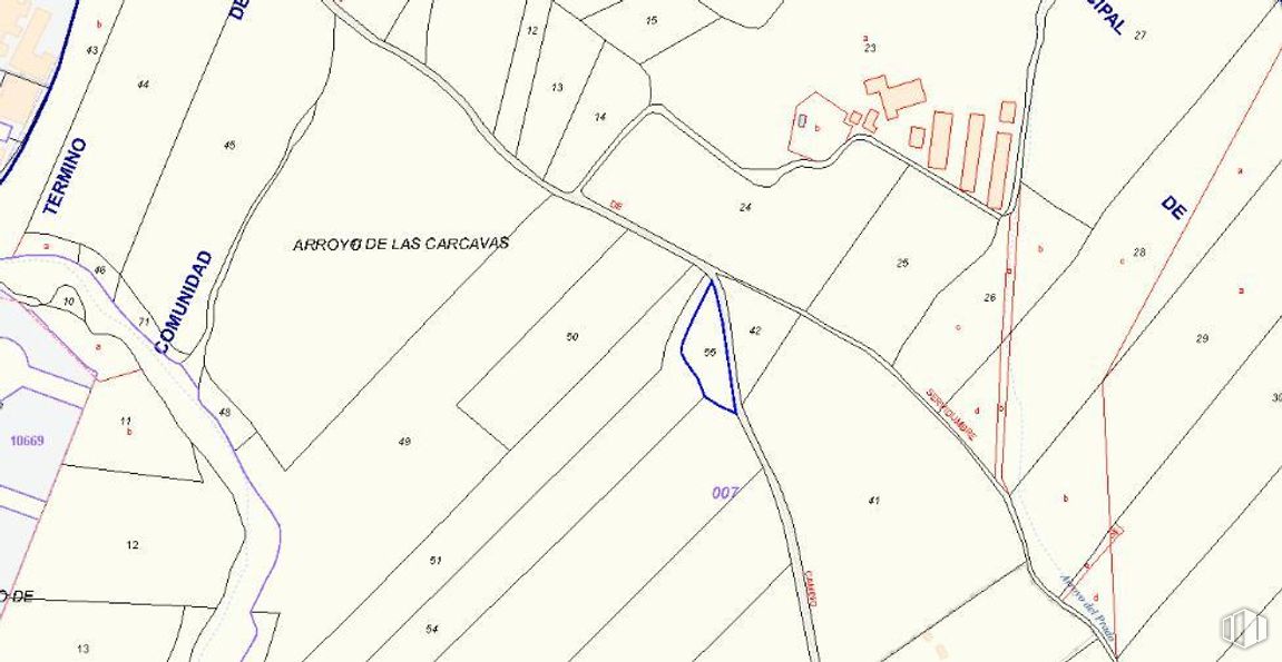 Land for sale at Polígono 7, Parcela 41, Illescas, Toledo, 45200 with slope, map, world, triangle, font, urban design, parallel, pattern, rectangle and symmetry around