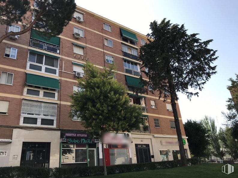 Local en venta en Calle Montes de Barbanza, 13, Villa de Vallecas, Madrid, 28031 con edificio, ventana, cielo, planta, propiedad, árbol, diseño urbano, bloque de torres, barrio y condominio alrededor